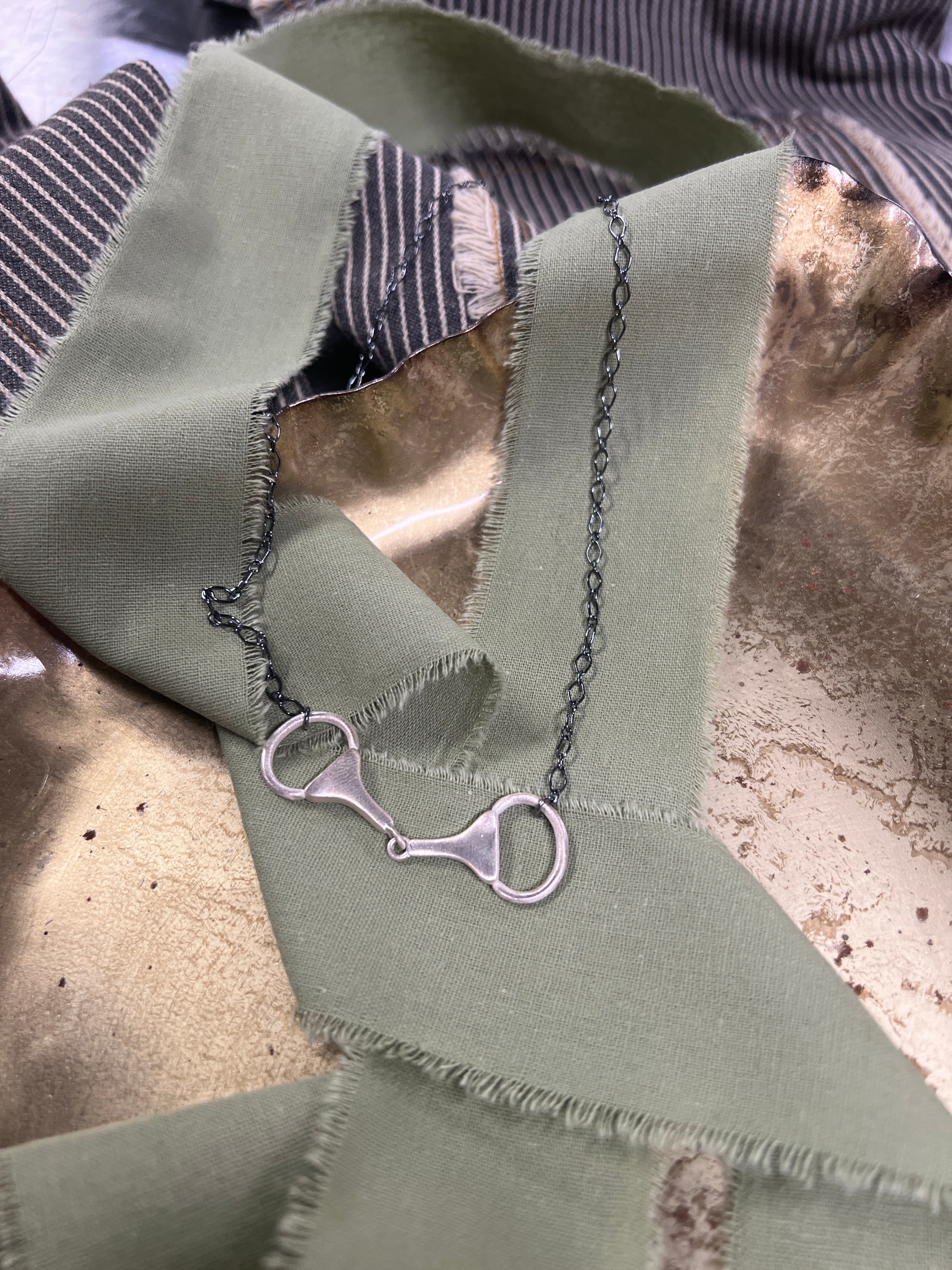 The Brushed Bit Necklace