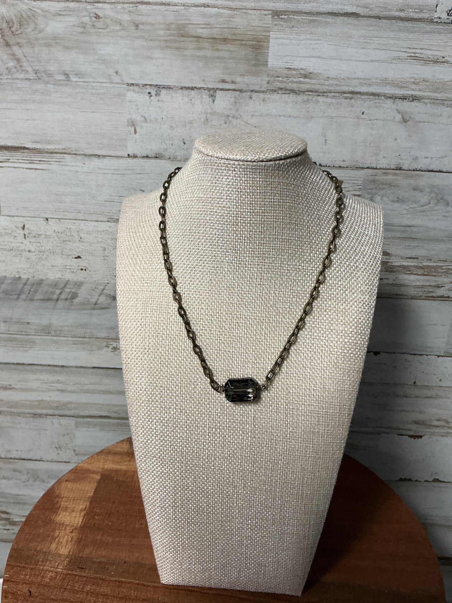 Smokey Crystal 17 inch necklace
