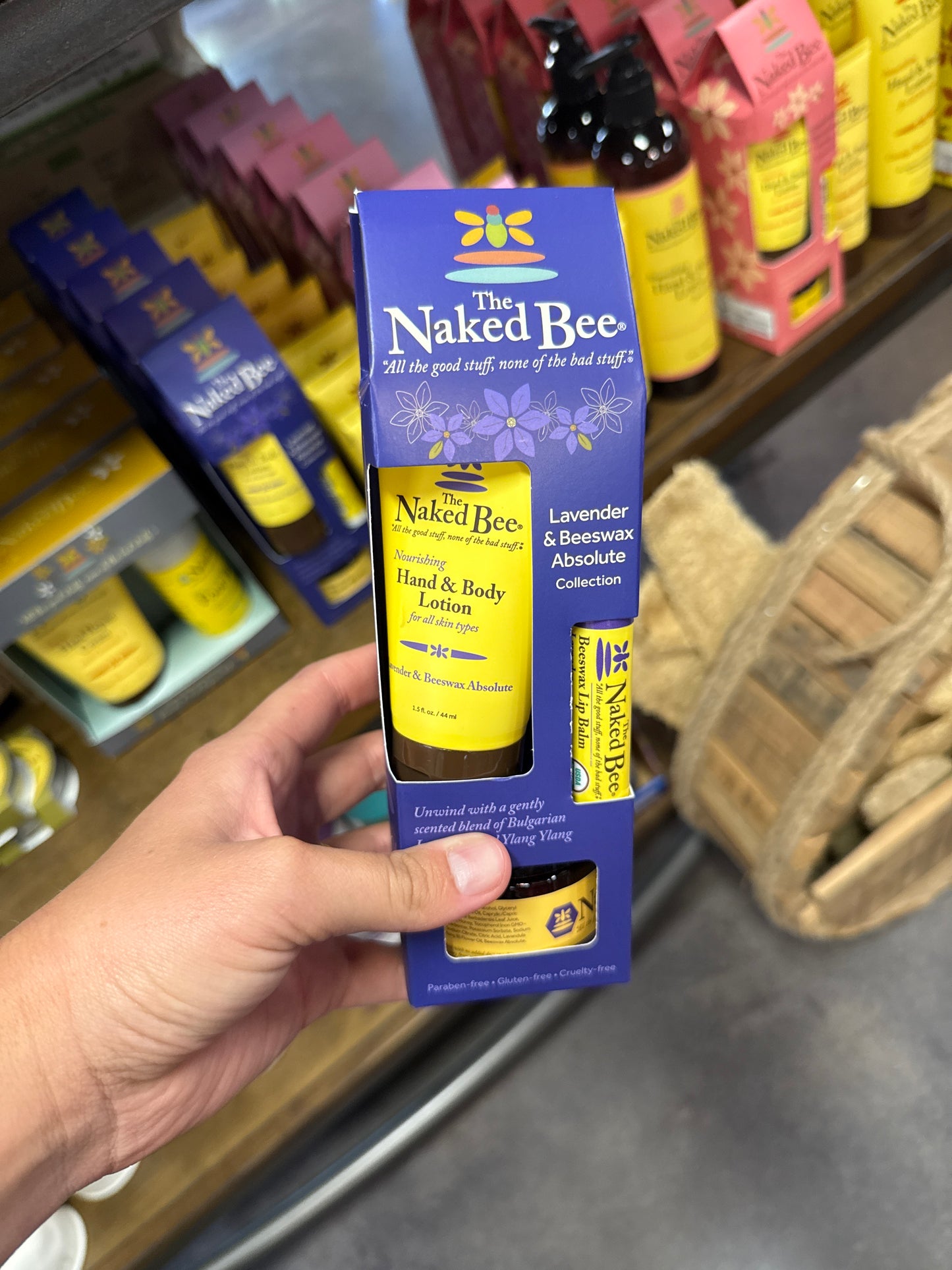 The Naked Bee- gift set- Lavender & Beeswax
