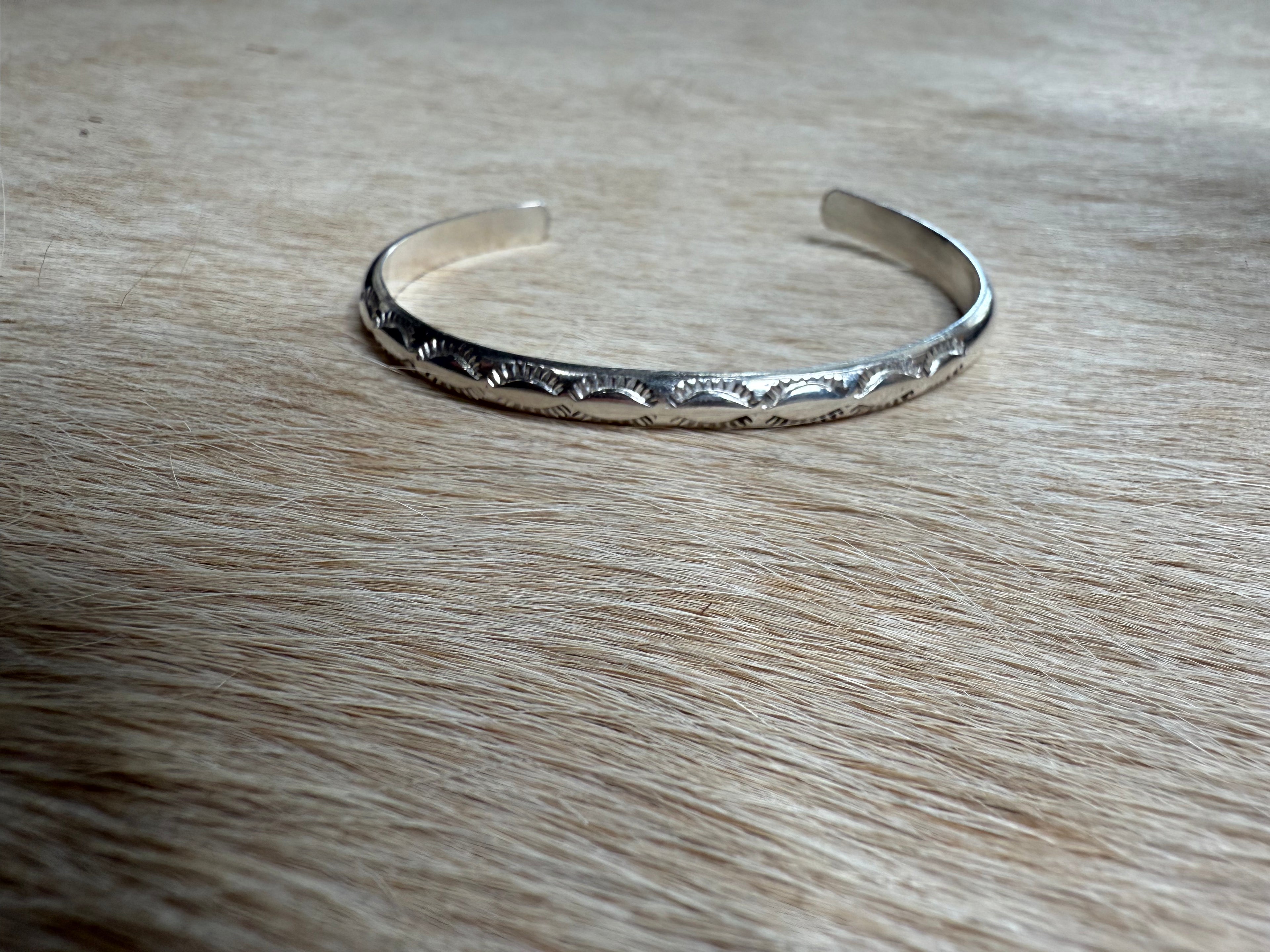 Old Pawn Stamped silver bracelet