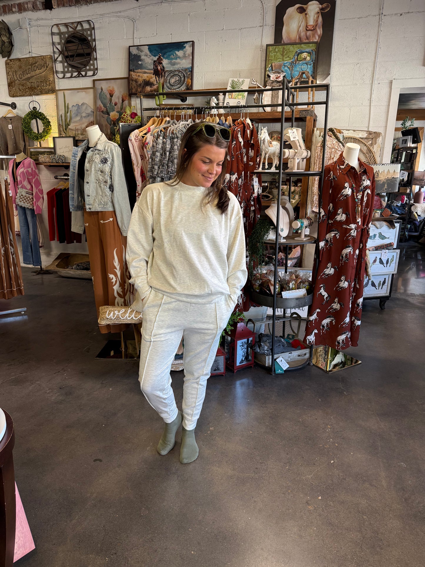 ZENANA- Lavender Jogger Set