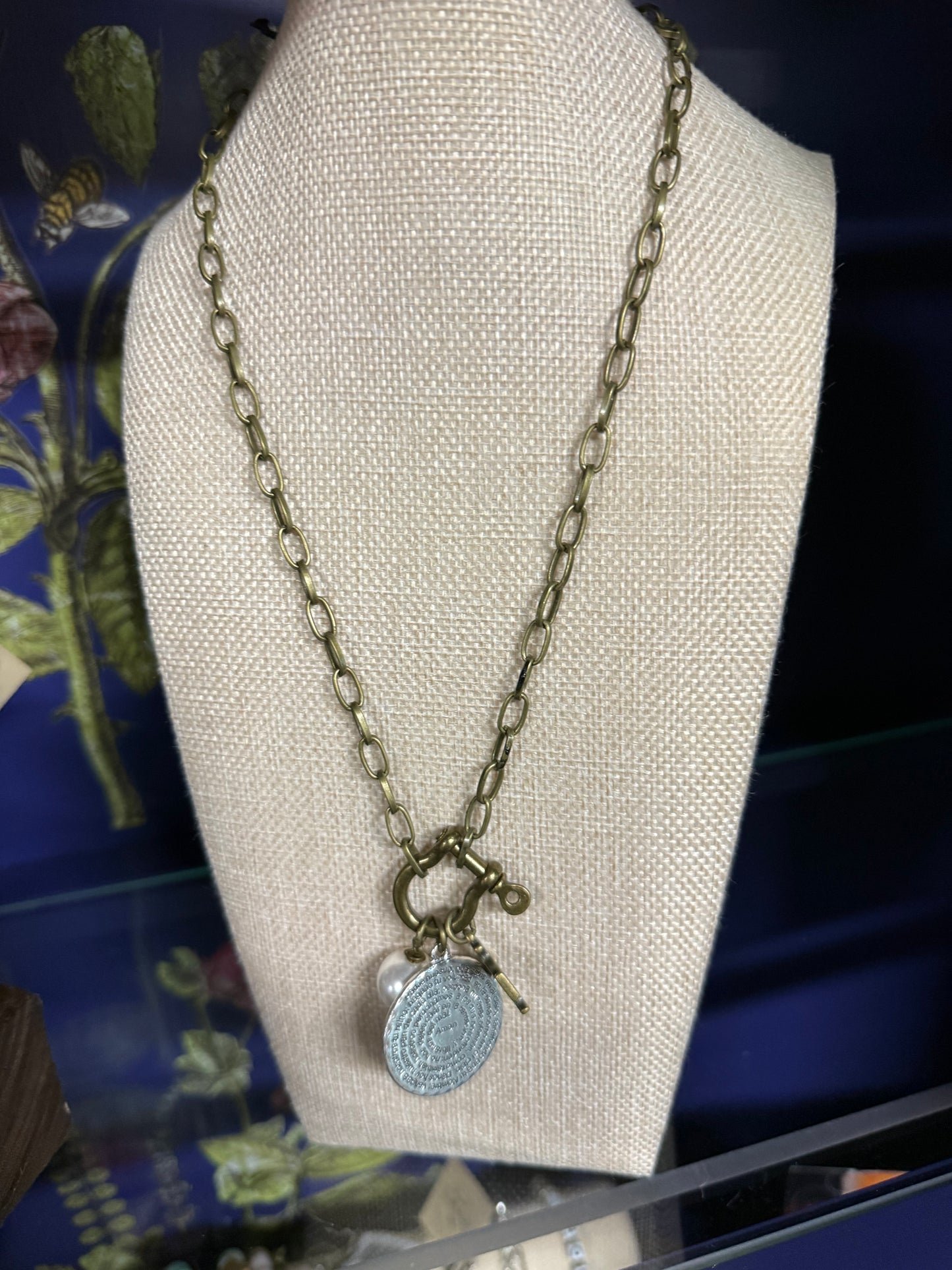 Latched to Prayer 20 inch Necklace