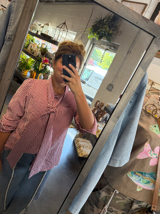 The Rally Top - Red