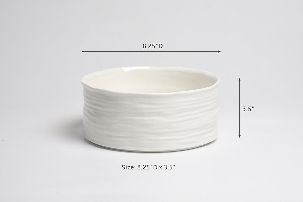 Medium Serving Bowl- Le Blanc