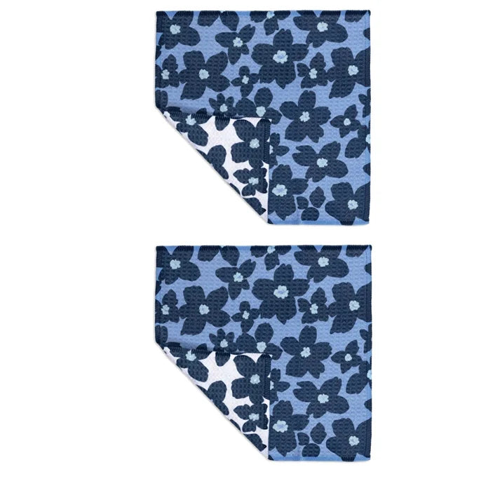 Periwinkle Floral VIBE® Cloth Set/2
