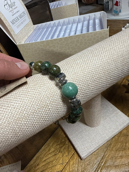 Mixed Metal Turquoise Bracelet
