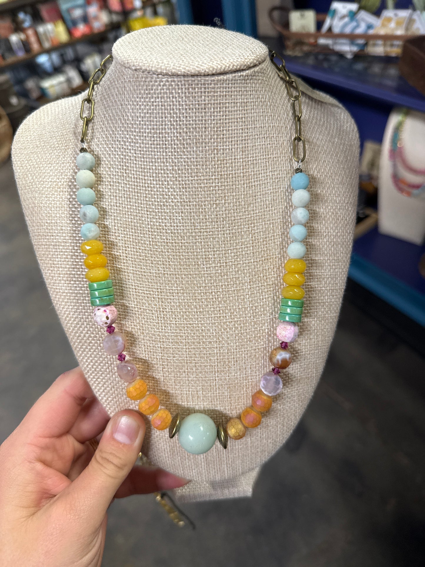 Rainbow Sorbet- 20 inch Necklace
