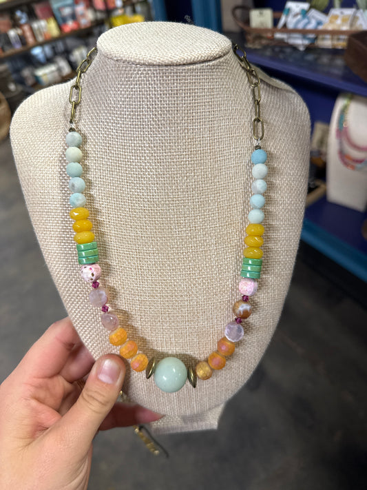 Rainbow Sorbet- 20 inch Necklace