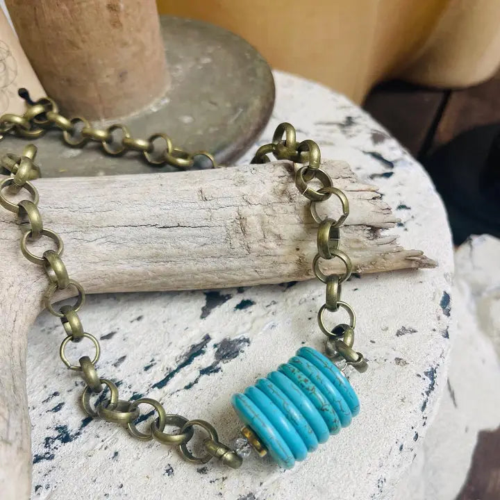 Bronze Turquoise Necklace