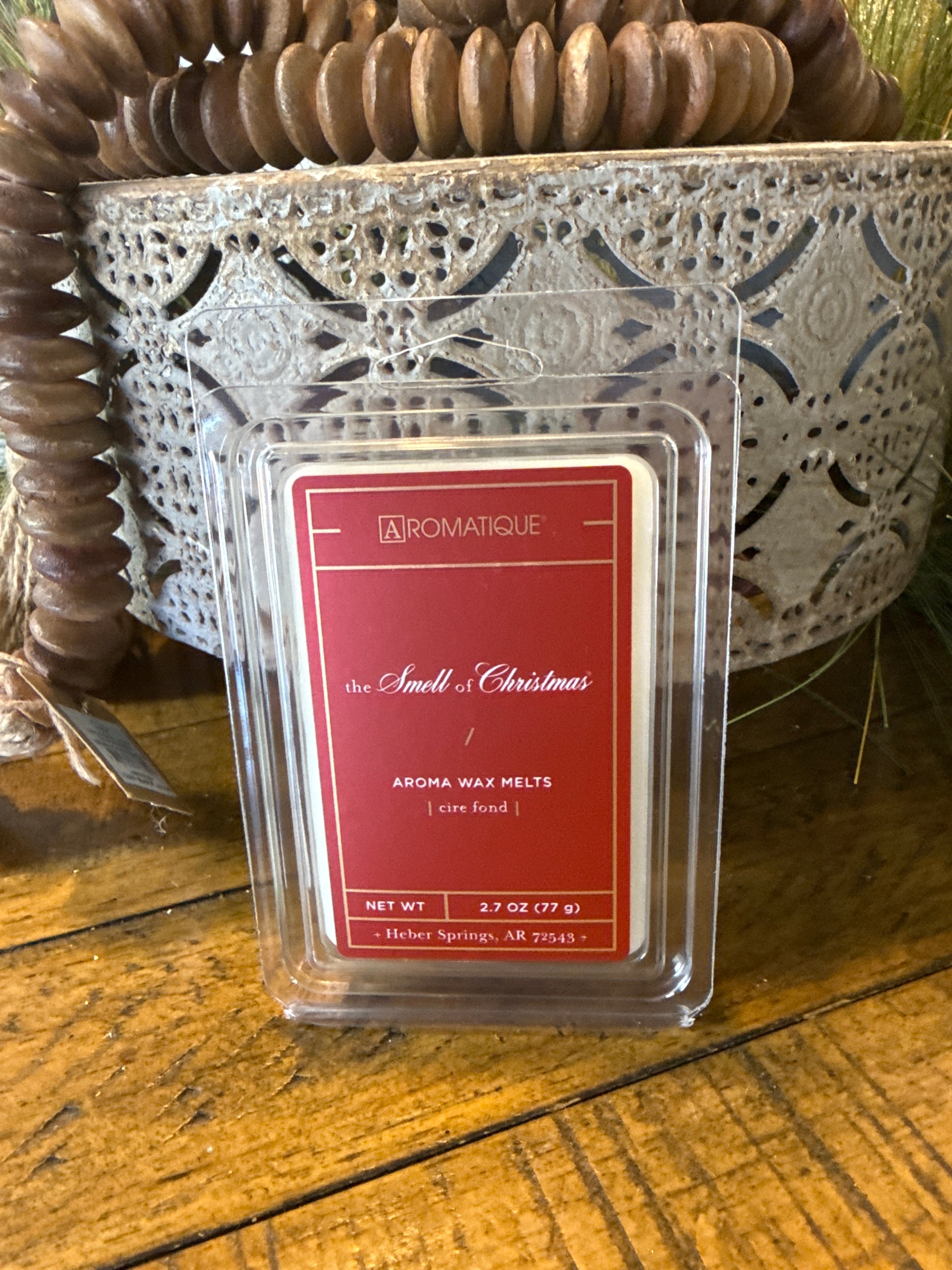 The smell of Christmas wax melt