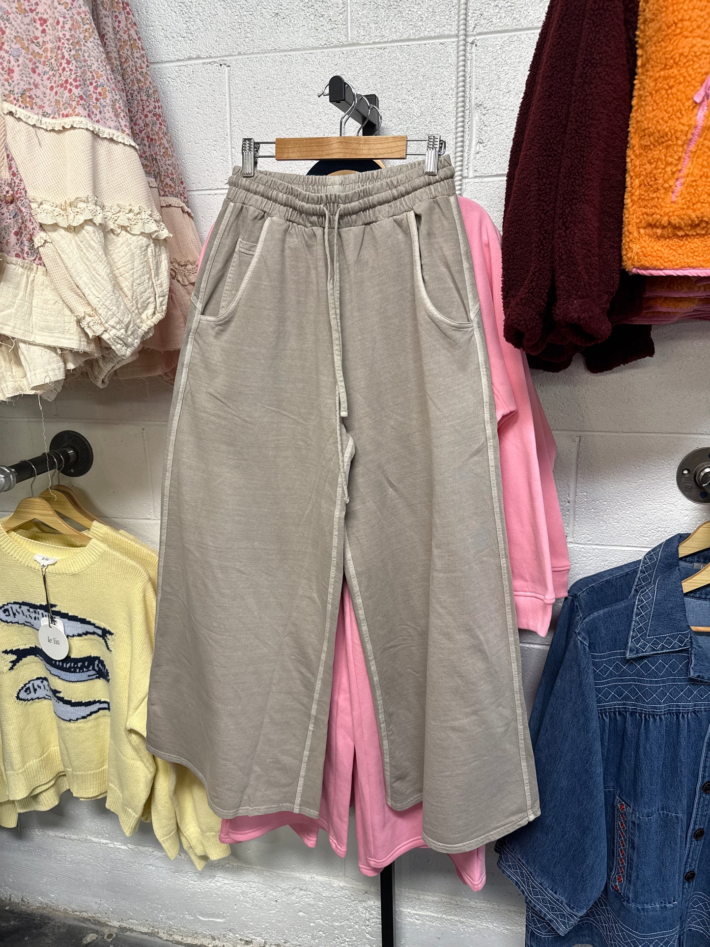 ZENANA- Wide Leg Pants - Sand