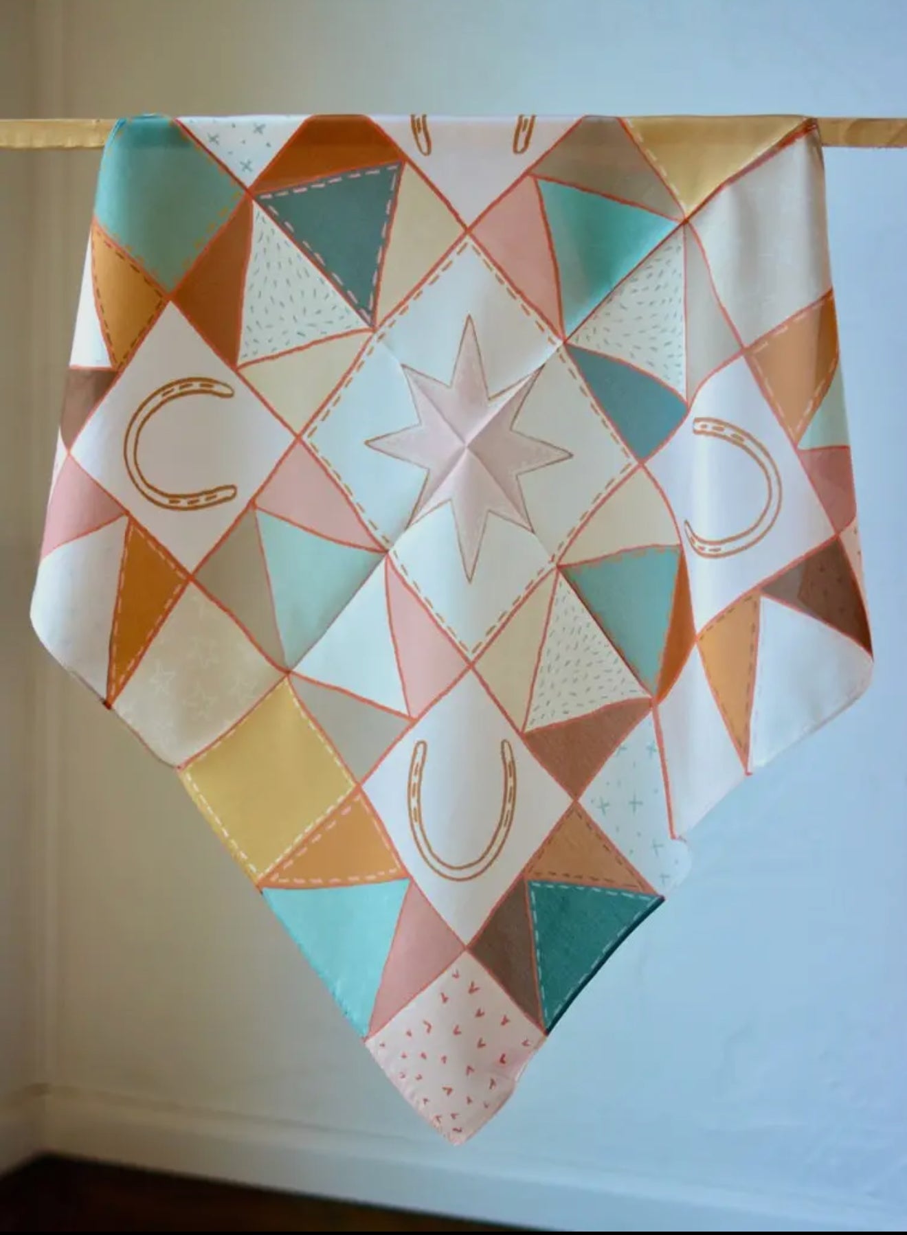 Ranching Patchwork Wild Rag 26x26