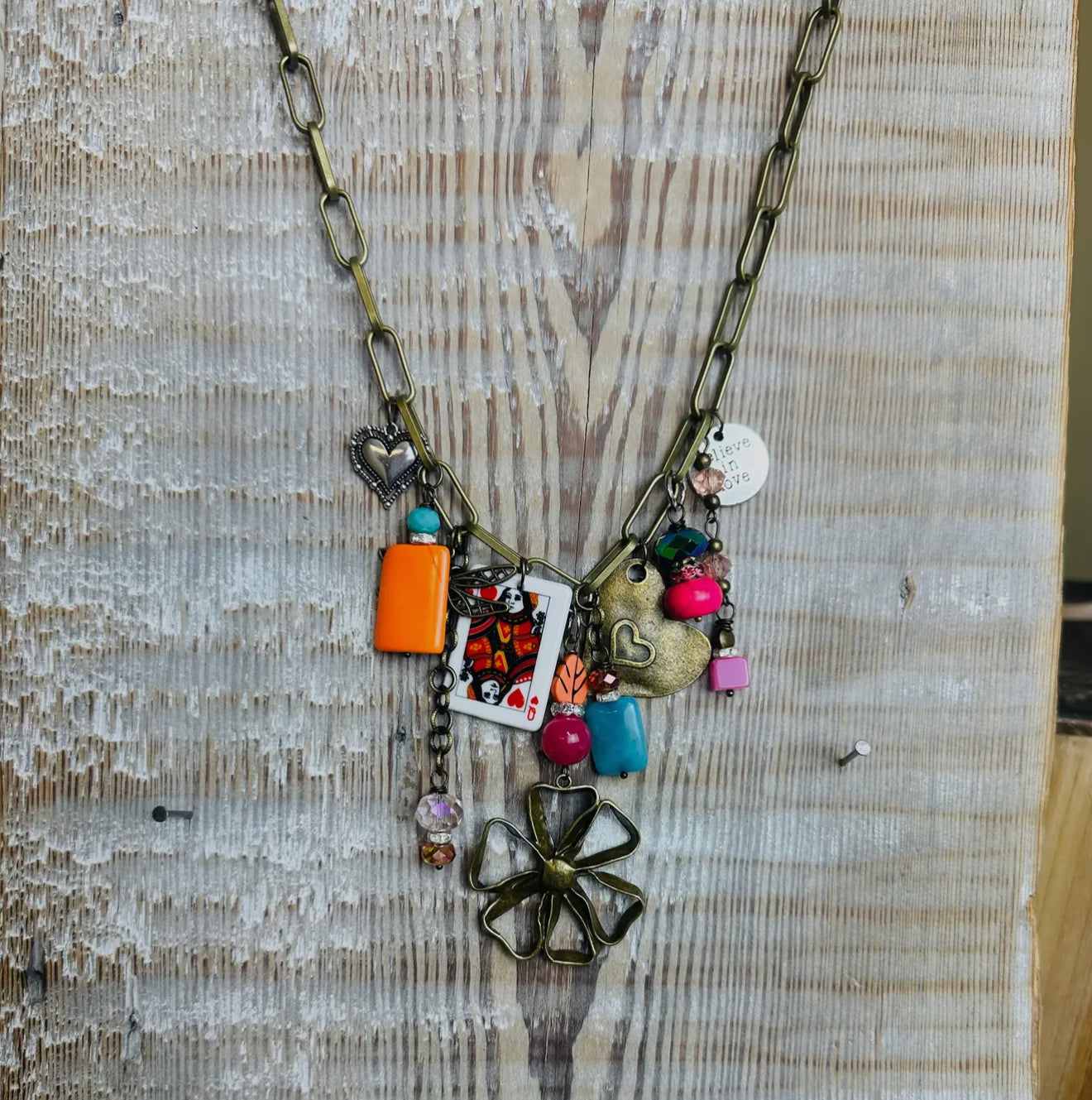 Mixed Metals night out necklace 24 inches.