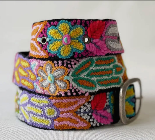 Wool Embroidered Belt