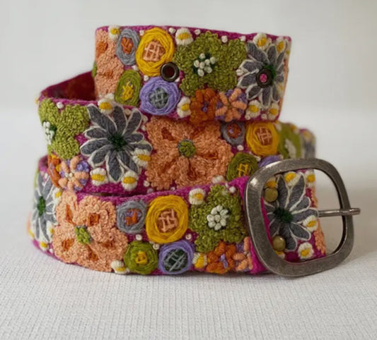 Wool Embroidered Belt