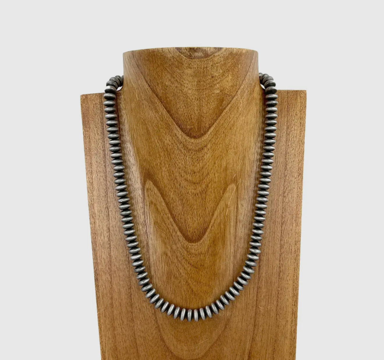 21 Inches 10mm Silver Roundel Necklace
