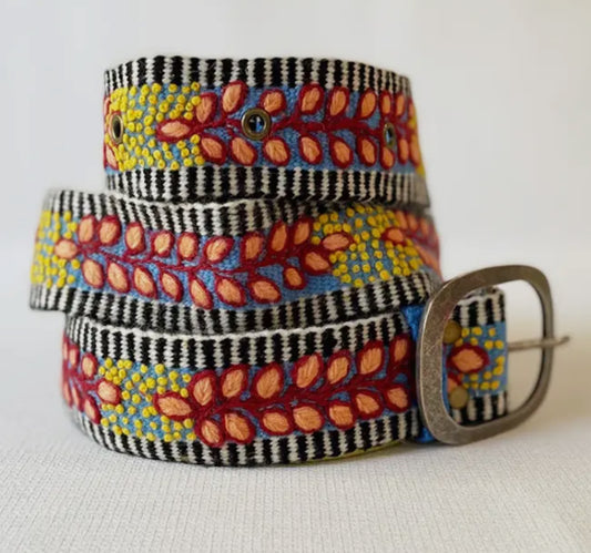 Wool Embroidered Belt