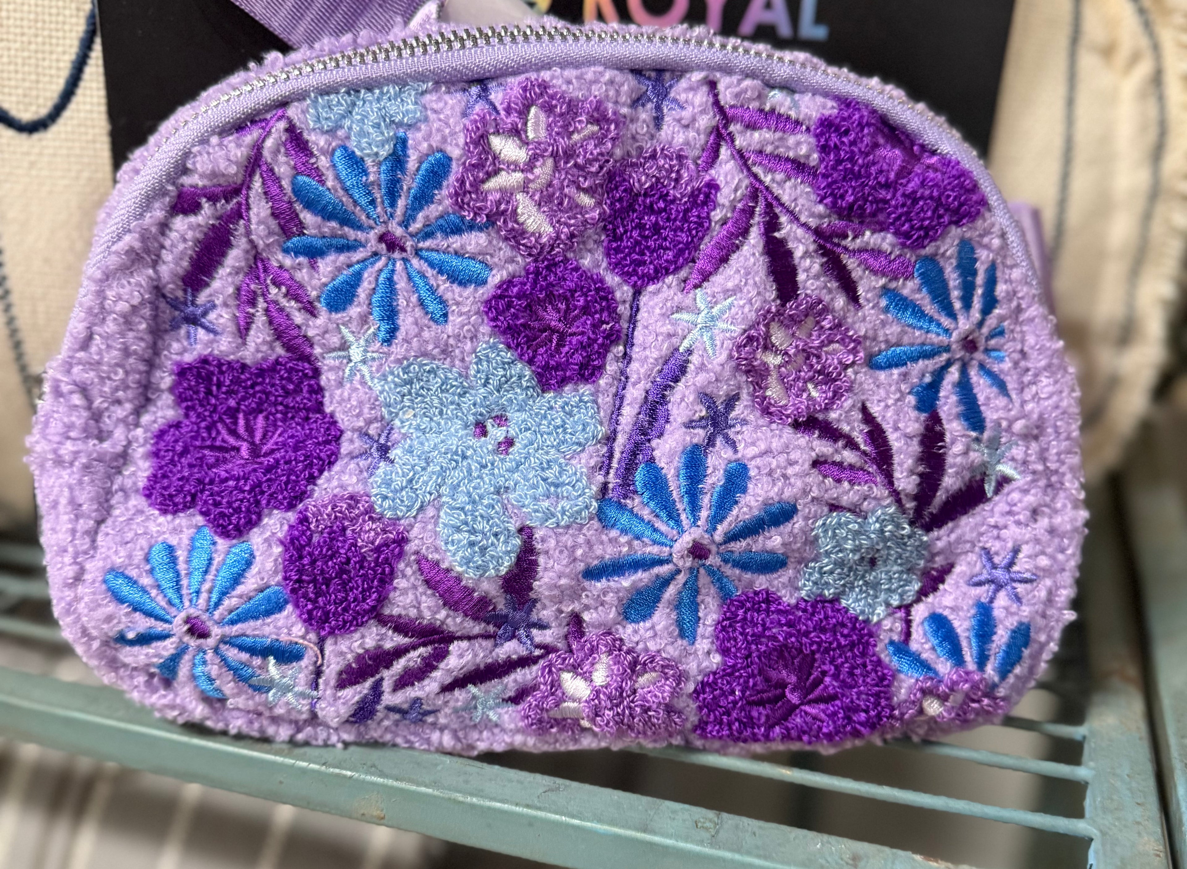 Purple Floral Belt Bag