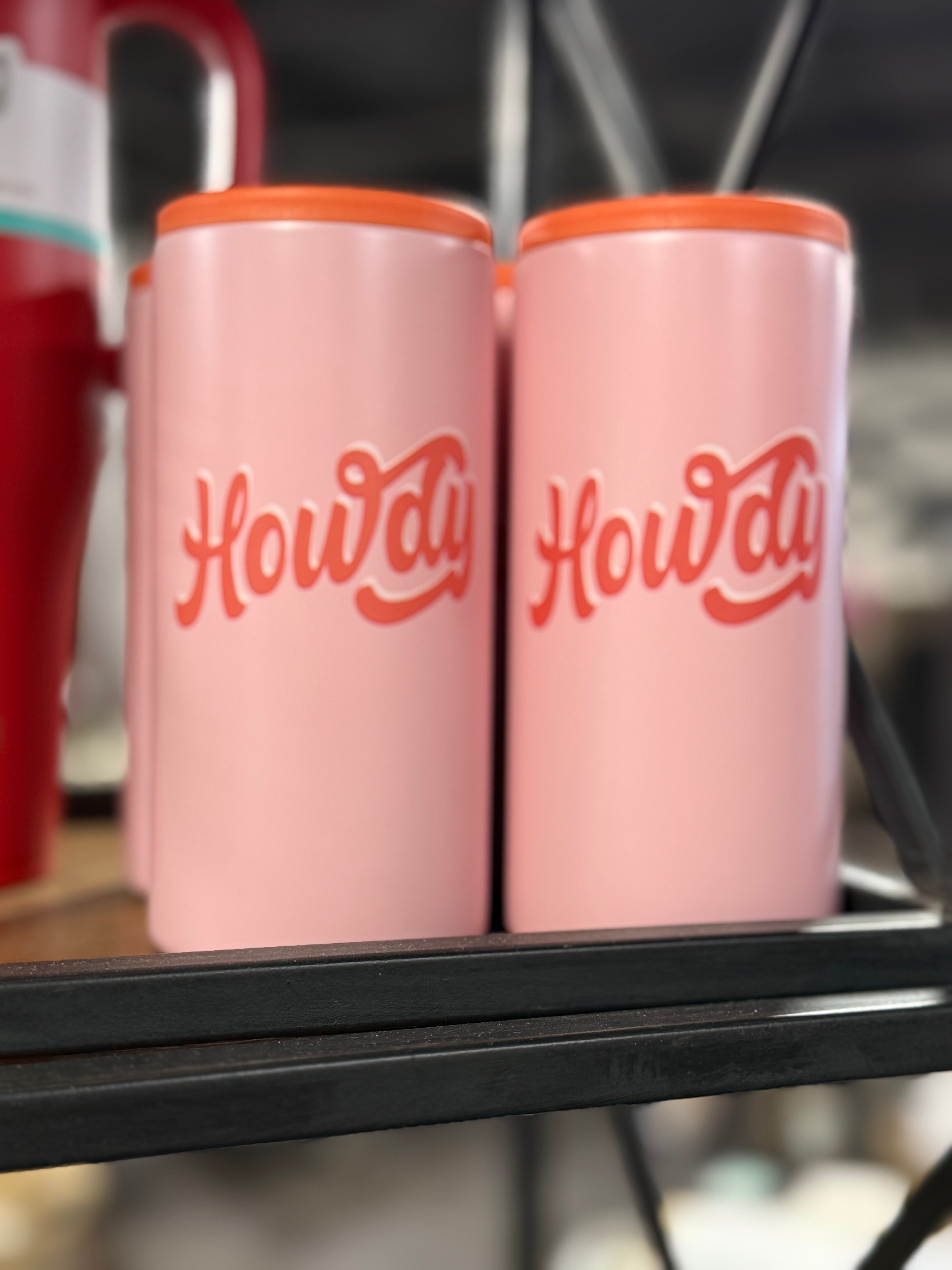 Howdy Slim Can Cooler