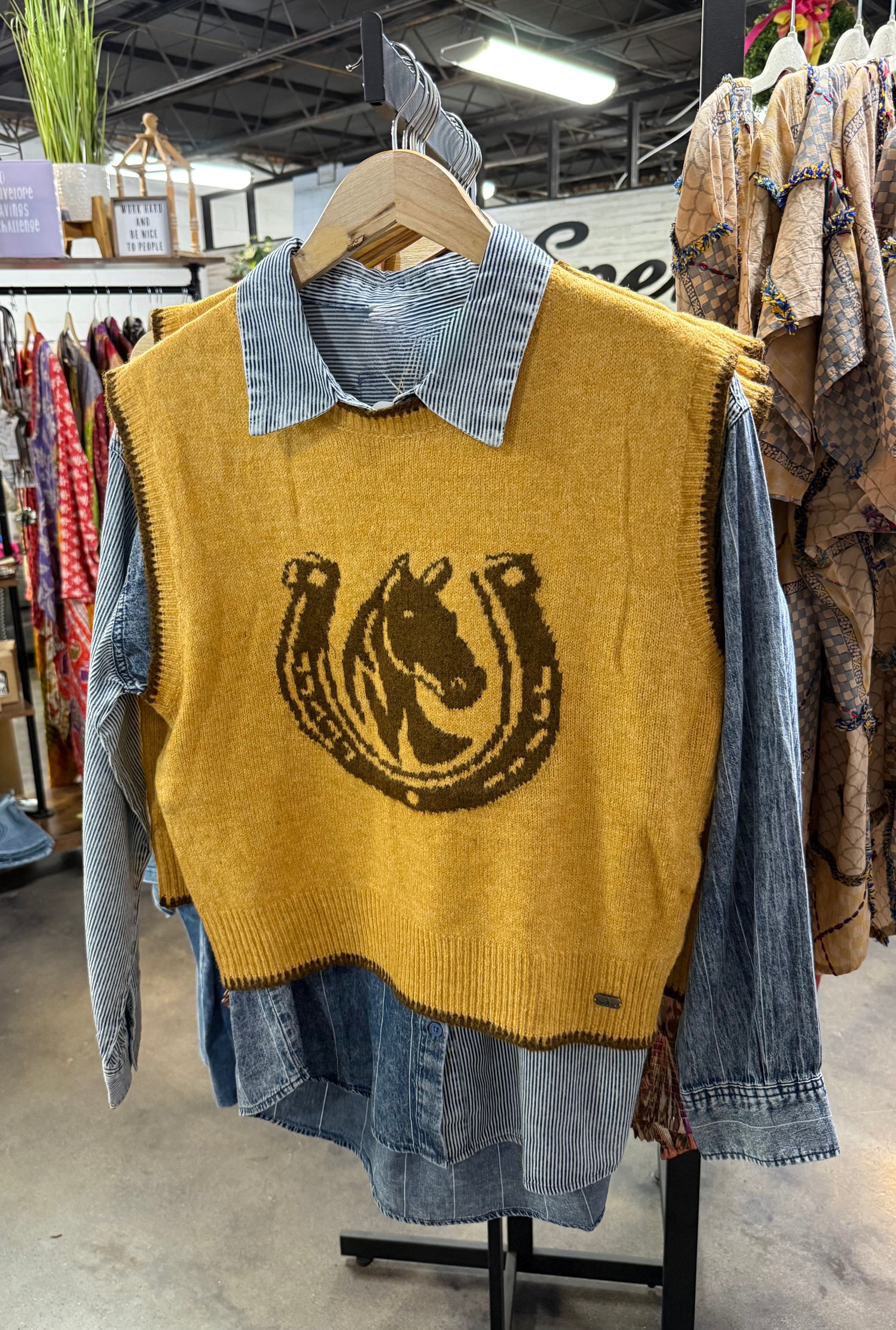 The Dusty Trail Horseshoe Vest