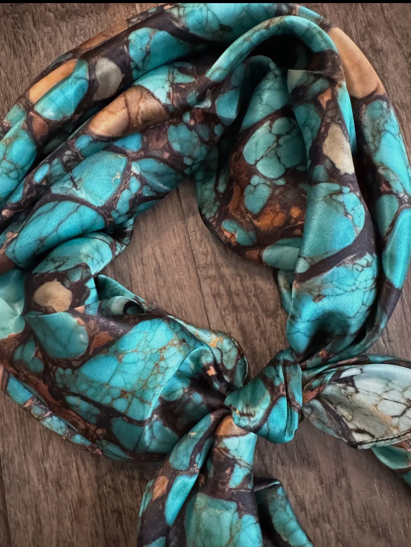 Raw Turquoise Stone Wild Rag