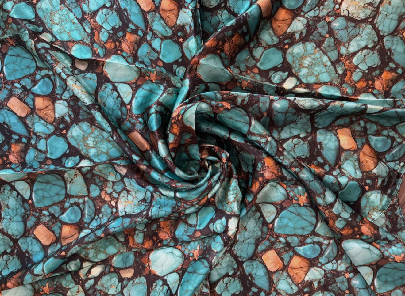 Raw Turquoise Stone Wild Rag