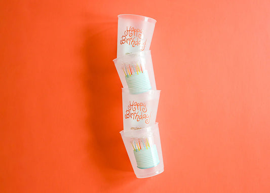 Sparkle Cake Frosted Cups Set of 10