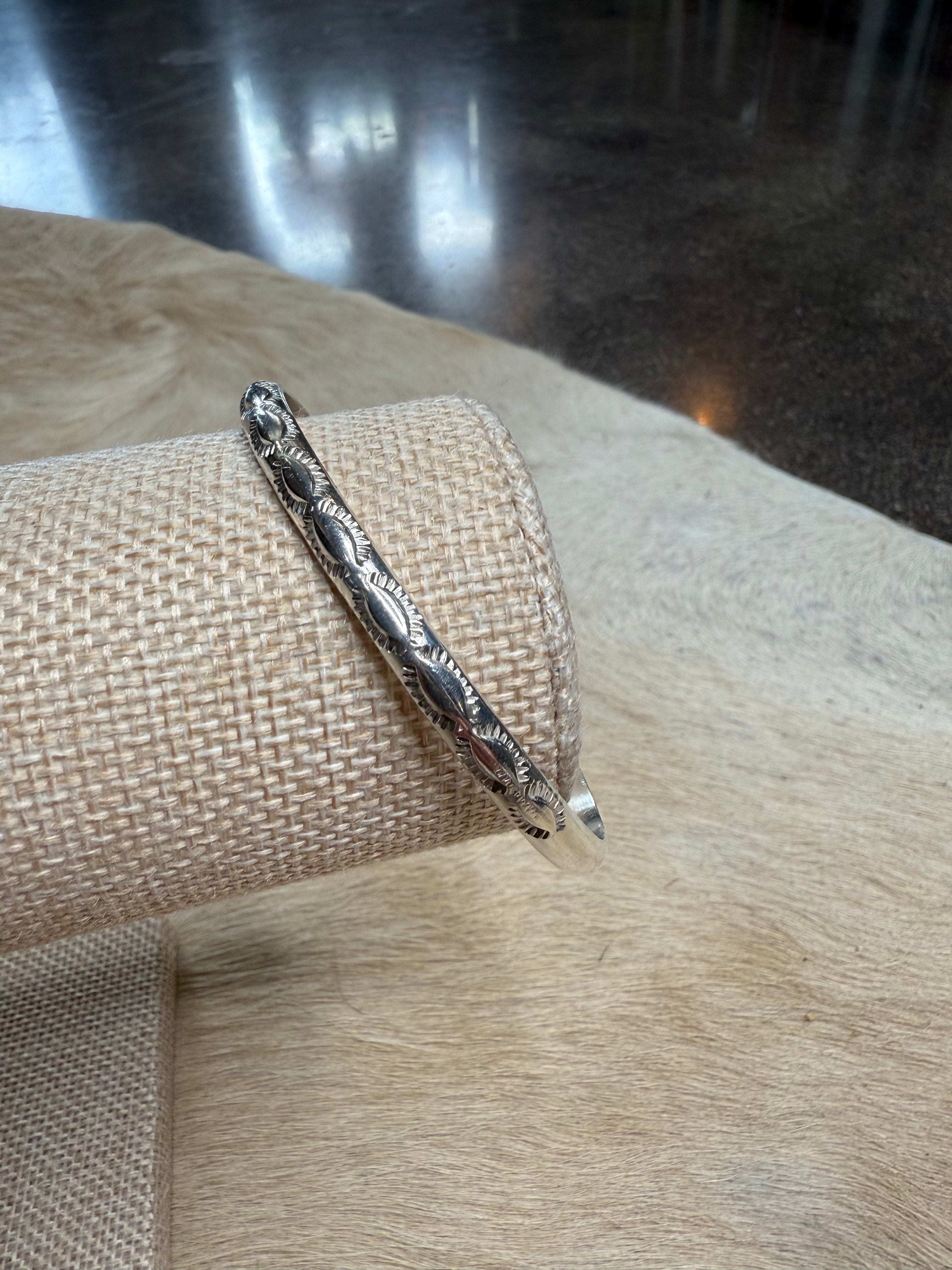 Old Pawn Stamped silver bracelet