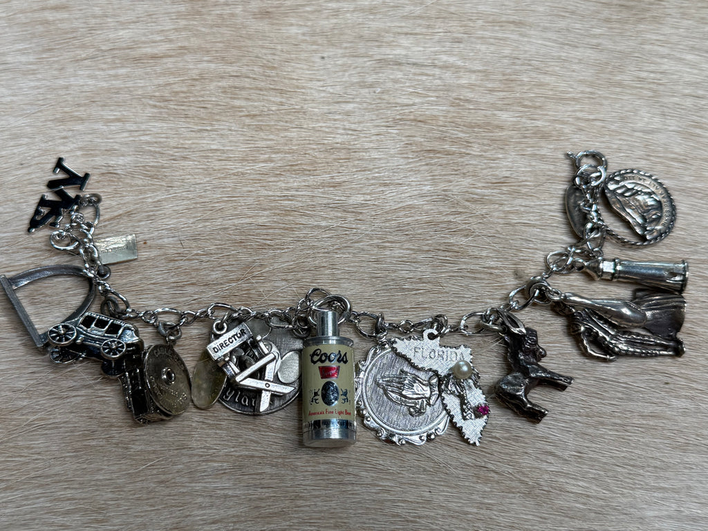 Coors Old Pawn Sterling Charm bracelet