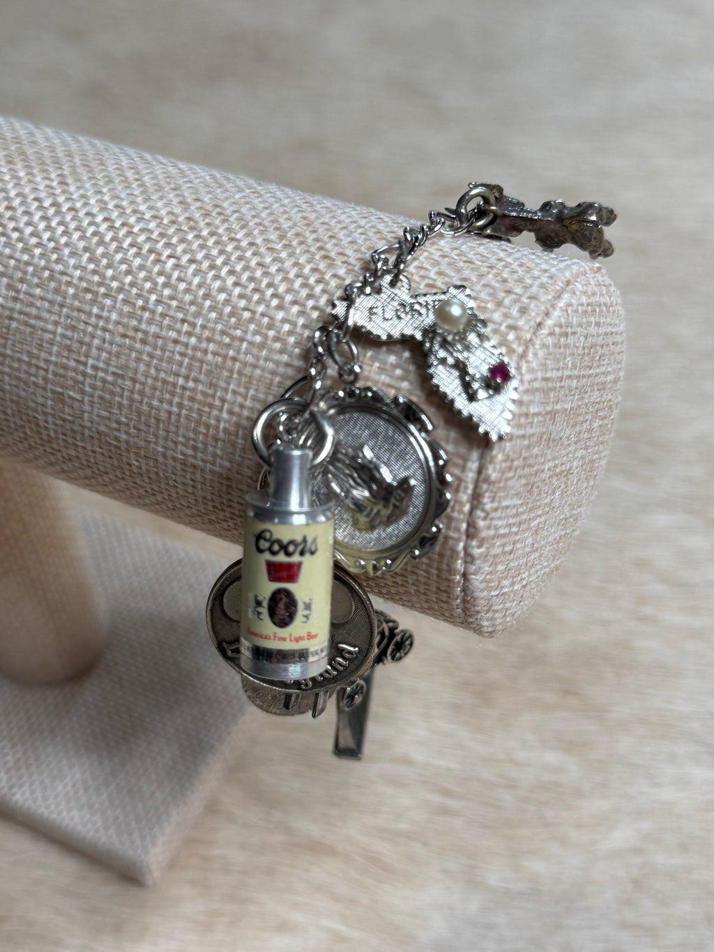 Coors Old Pawn Sterling Charm bracelet