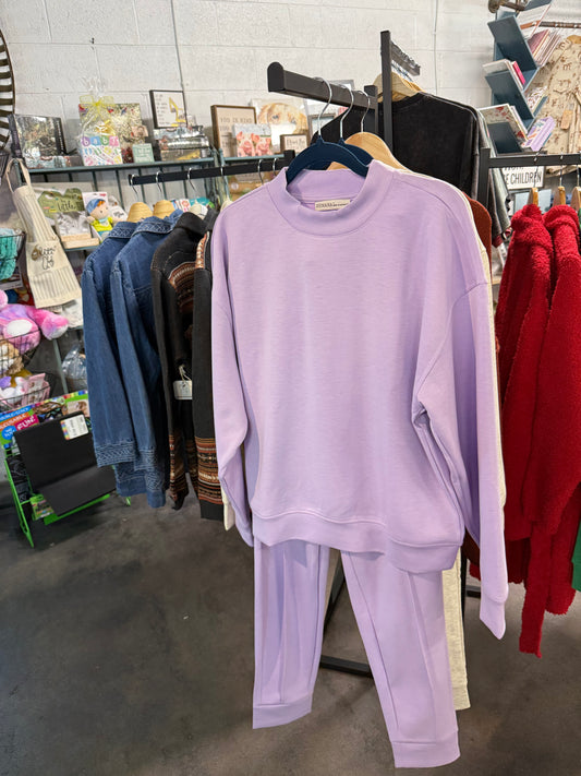 ZENANA- Lavender Jogger Set