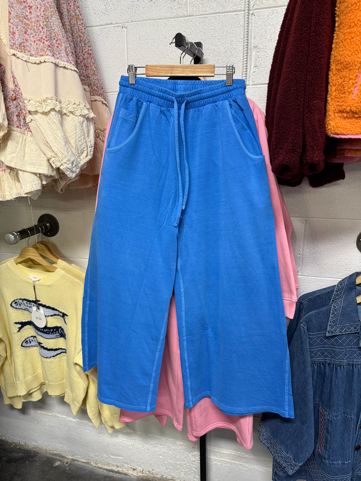 ZENANA- Wide leg- Blue