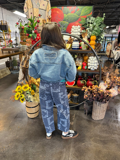 Blue Bandana Pants