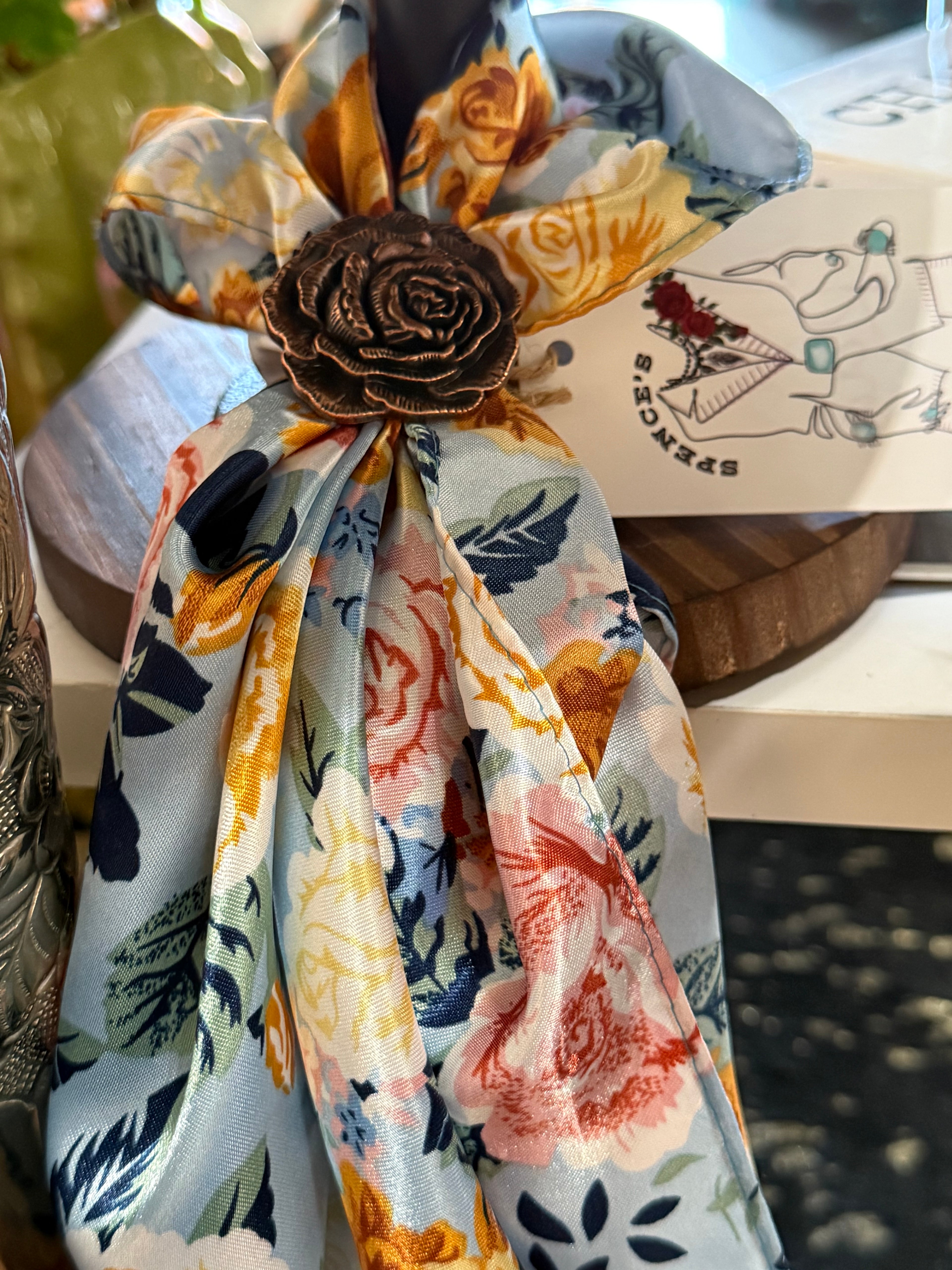 Blue & Gold Floral