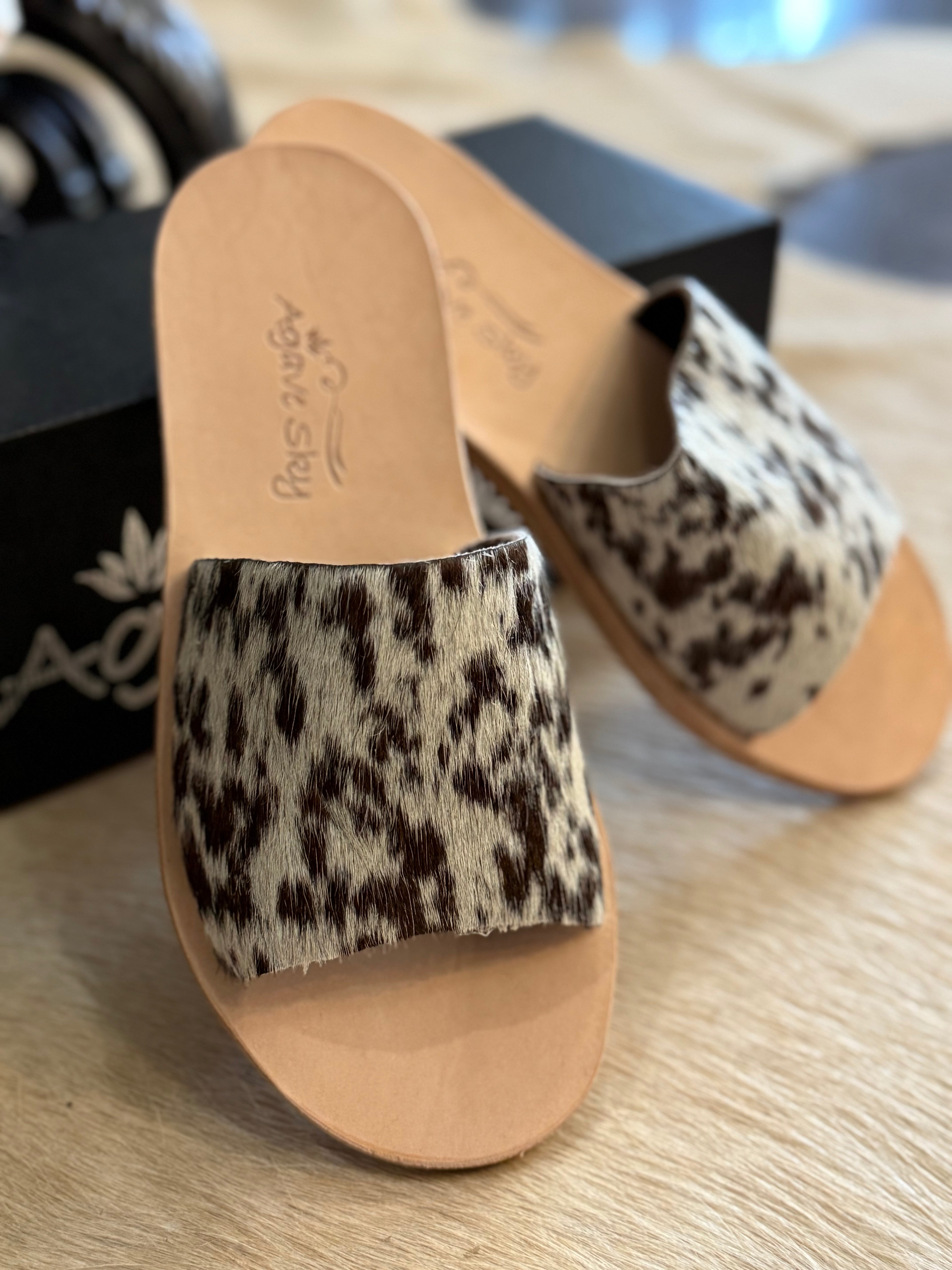 Cowhide Slides