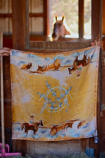 Longhorn Open Range Silk Rag