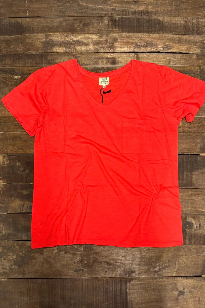 Moon Dance Tee- Scarlet