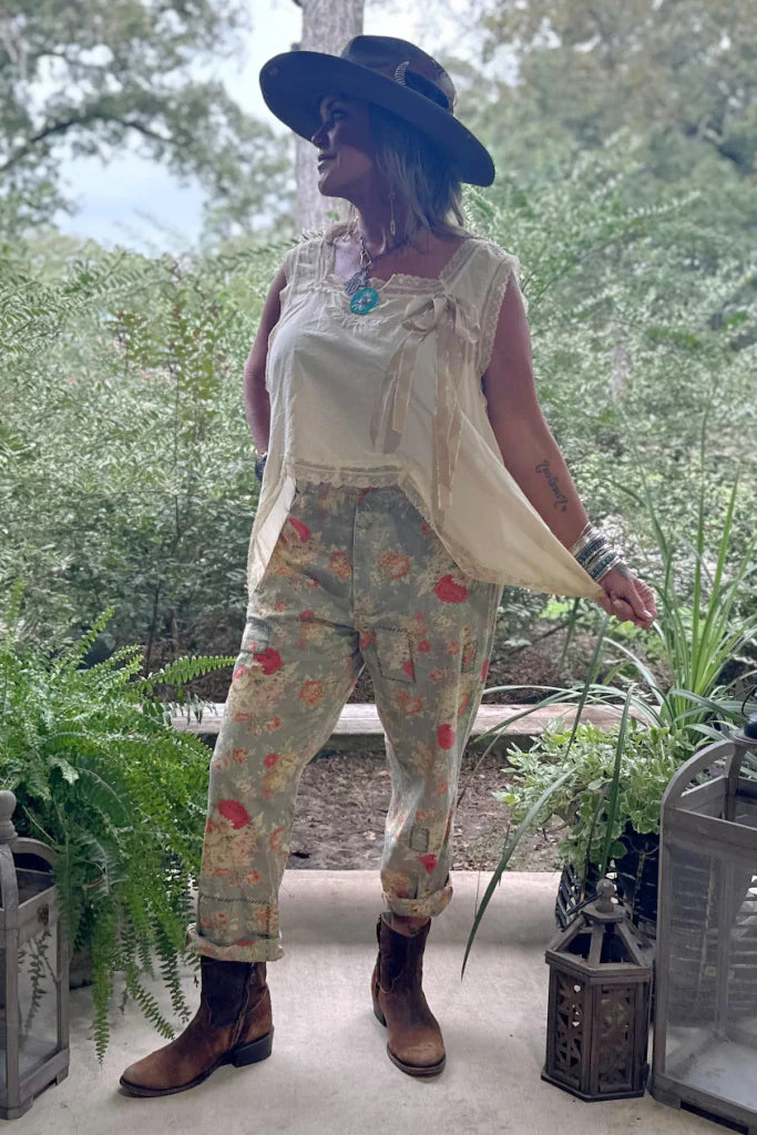 Traveler Pants _ Floral Meadow