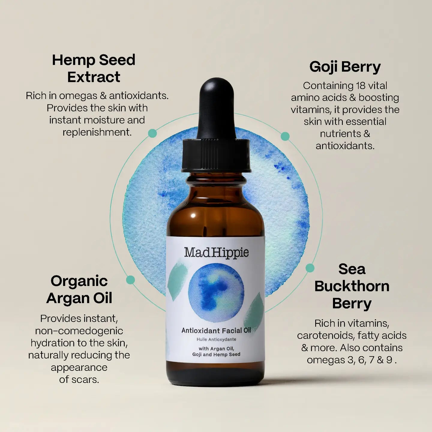 Mad Hippie- Antioxidant Facial Oil