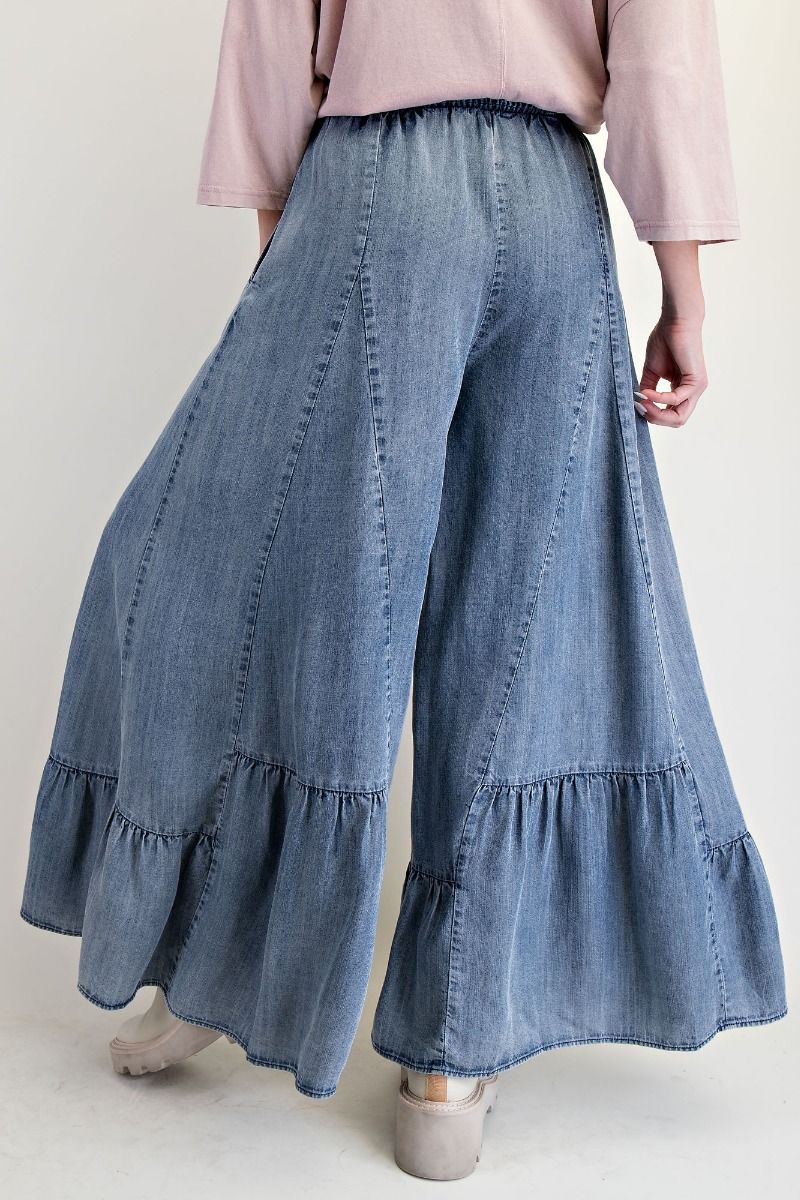 Ruffle & Flow Chambray Pants