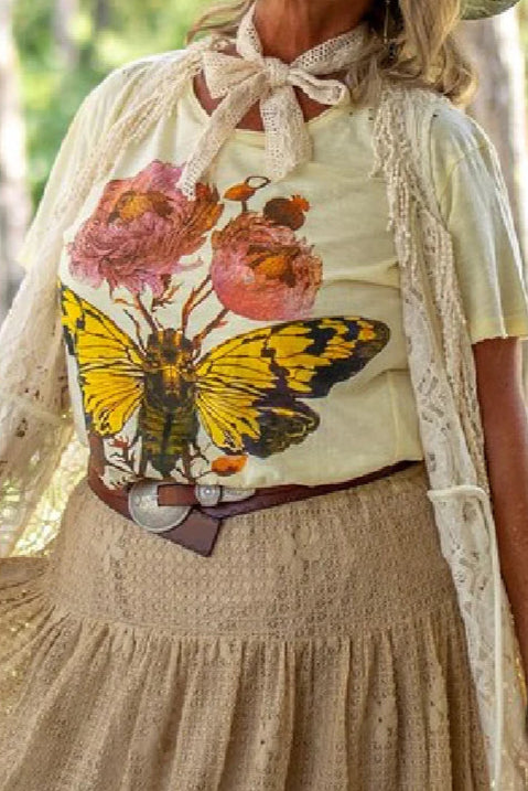 Moon Dance Tee- Flutter By