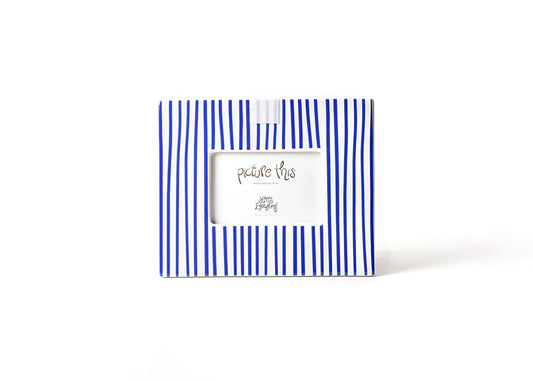 Indigo Skinny Stripe Mini Rectangle Frame