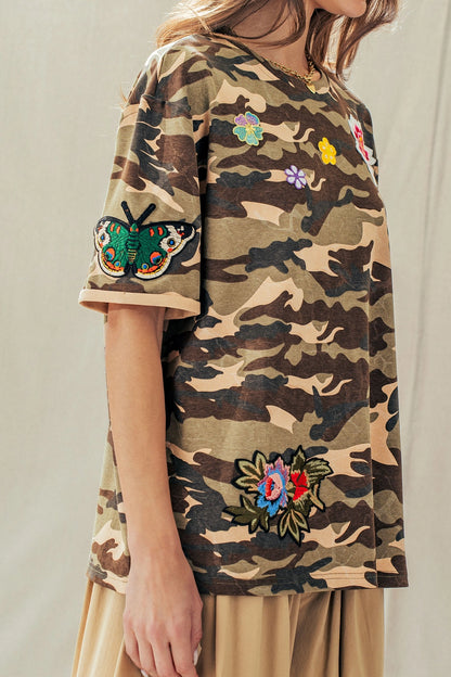 Wildflower Camo Oversized Tee