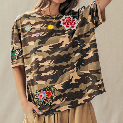 Wildflower Camo Oversized Tee