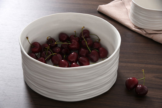 Medium Serving Bowl- Le Blanc