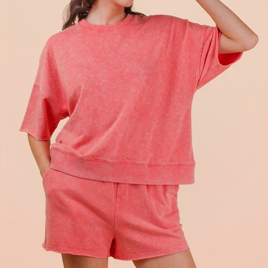 Avery Mineral Washed Knit Set