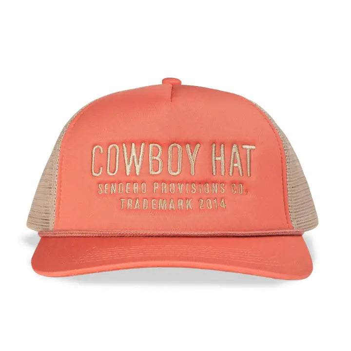 Cowboy Hat Snap Back- Peach