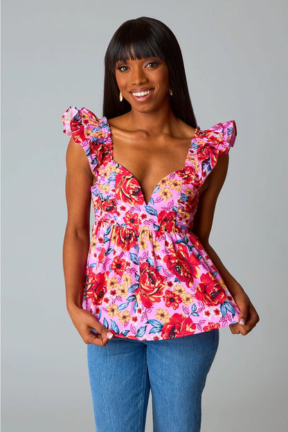 Bett Daisy Days Floral Top
