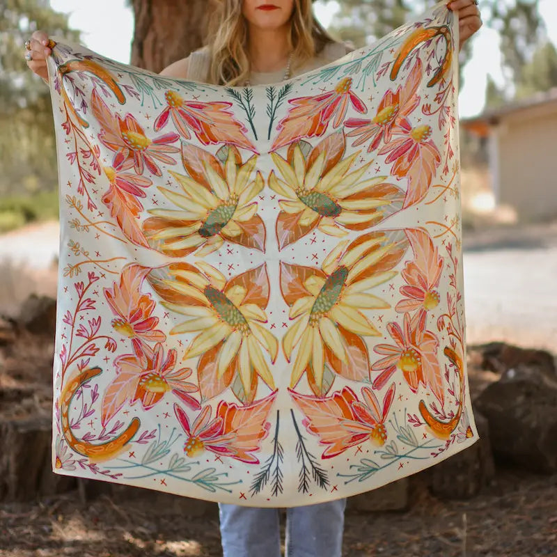 Lucky Cowgirl Silk Rag