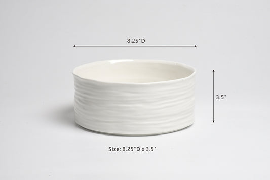 Medium Serving Bowl- Le Blanc